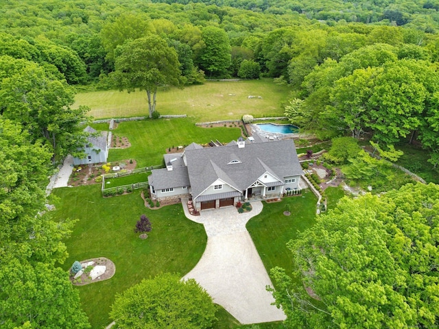 128 Chestnut Hill Rd, Killingworth, CT 06419 - view from above of property featuring a heavily wooded area