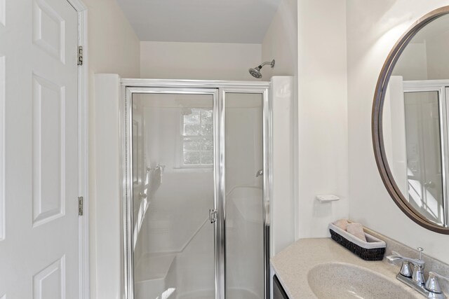 6 Middlebrook Pond Rd, Redding, CT 06896 - bathroom with a stall shower and vanity