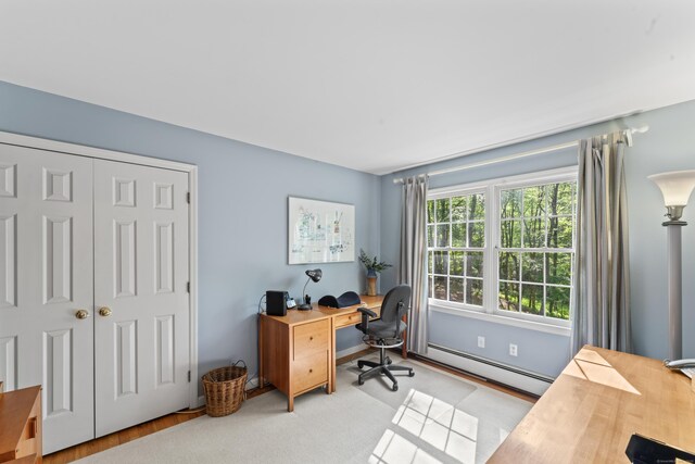 6 Middlebrook Pond Rd, Redding, CT 06896 - office area with baseboard heating