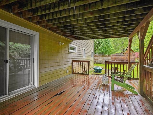 37 Windsor Ln, Greenwich, CT 06807 - deck with a fenced backyard