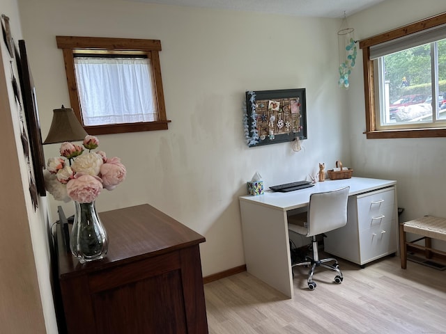 6 Deer Hill Ct Unit 6, Woodbury, CT 06798 - home office with light wood finished floors and baseboards