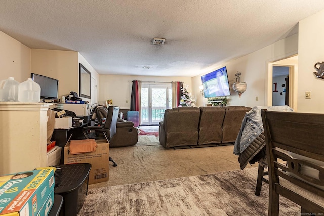 108 Ashmead Commons Unit 108, Enfield, CT 06082 - living area with carpet flooring and a textured ceiling