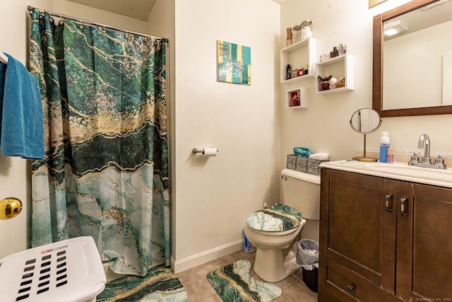 108 Ashmead Commons Unit 108, Enfield, CT 06082 - full bathroom with toilet, vanity, tile patterned flooring, and a shower with curtain