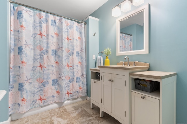 1 Mansfield Grove Rd Apt 205, East Haven, CT 06512 - bathroom featuring vanity and shower / bath combo with shower curtain