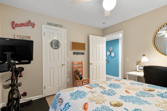 1 Mansfield Grove Rd Apt 205, East Haven, CT 06512 - bedroom featuring baseboards and ceiling fan