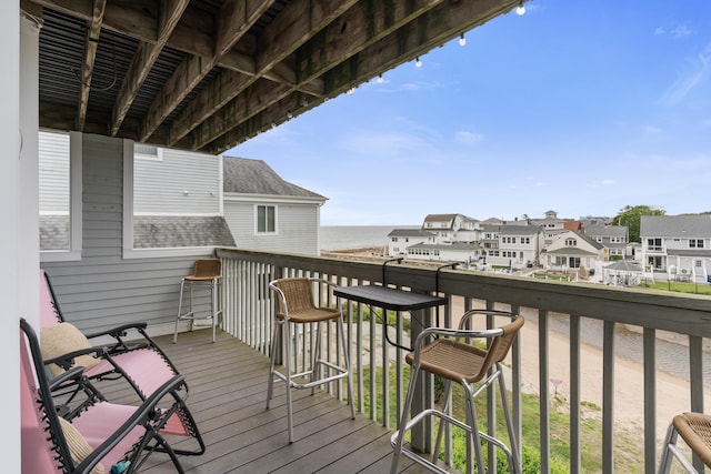 1 Mansfield Grove Rd Apt 205, East Haven, CT 06512 - balcony featuring a water view and a residential view