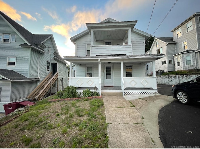 198 Maple St, Naugatuck, CT 06770 - view of front facade featuring a porch