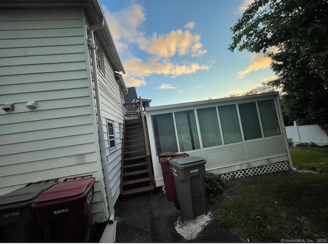 198 Maple St, Naugatuck, CT 06770 - view of property exterior with stairway