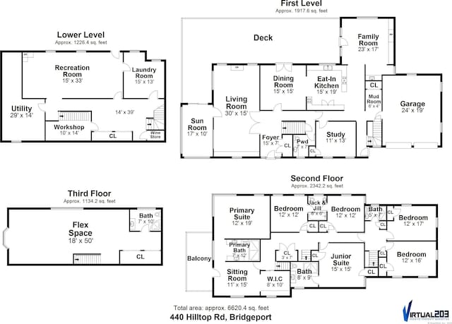 440 Hilltop Rd, Bridgeport, CT 06605 - property floor plan