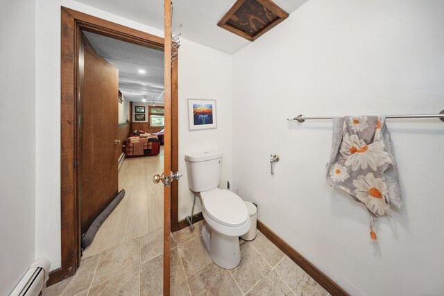 11 College Hill Rd, North Canaan, CT 06018 - half bath with baseboard heating and toilet