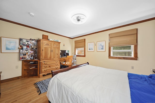 11 College Hill Rd, North Canaan, CT 06018 - bedroom with crown molding and light wood-type flooring