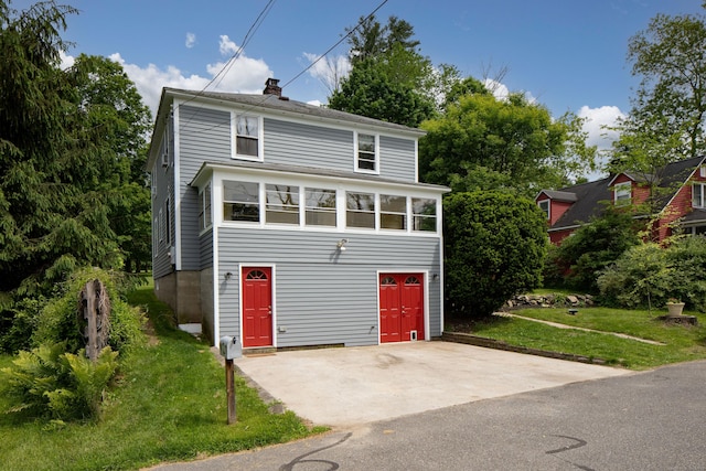 7 Lawrence Ave, North Canaan, CT 06018 - view of front of house with a chimney and a front lawn