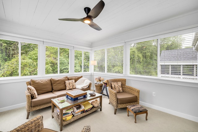 26 Legend Hill Rd Unit 26, Madison, CT 06443 - sunroom / solarium with healthy amount of natural light, baseboards, and carpet