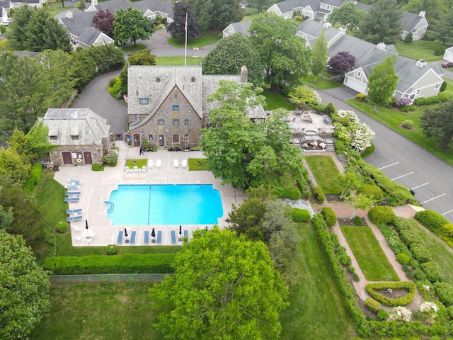 26 Legend Hill Rd Unit 26, Madison, CT 06443 - aerial view of residential area with a pool