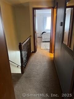 26 Guiel Pl Apt 5, Meriden, CT 06450 - hallway with carpet and an upstairs landing