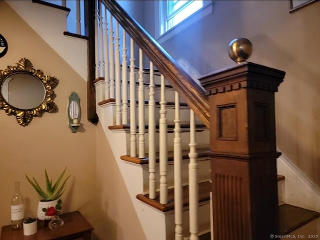 45 Washington Pl, Bridgeport, CT 06604 - staircase with a towering ceiling