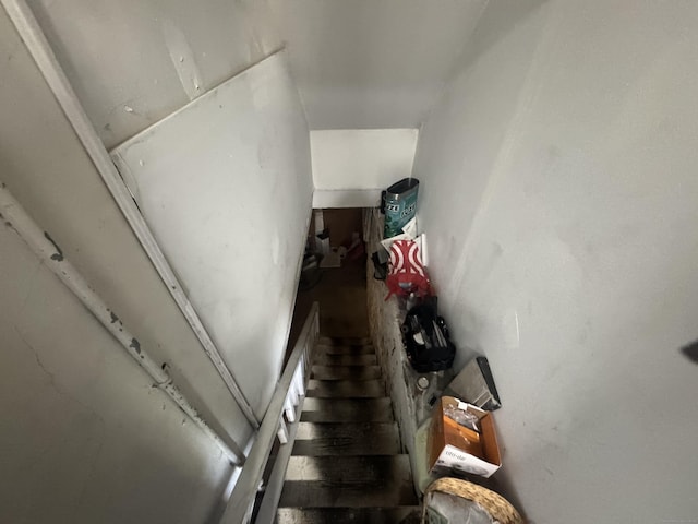 view of stairway
