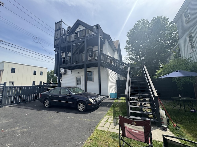 view of front of property with stairway