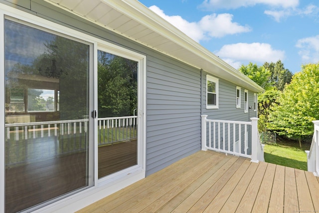 447 Palisado Ave, Windsor, CT 06095 - view of wooden deck