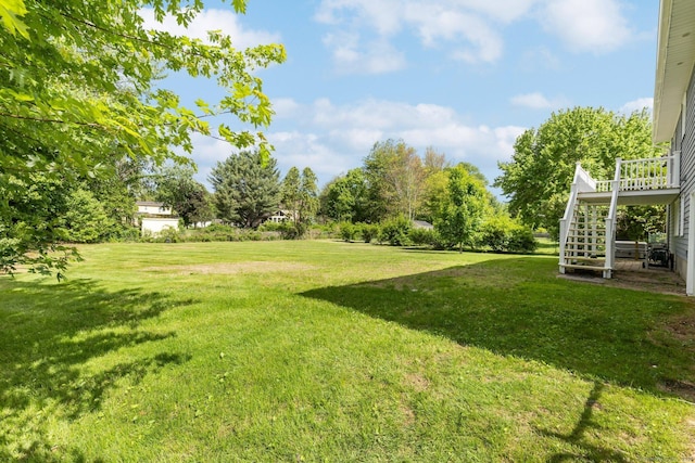 447 Palisado Ave, Windsor, CT 06095 - view of green lawn with stairway