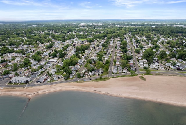 128 Grove Pl, West Haven, CT 06516 - aerial perspective of suburban area with a large body of water