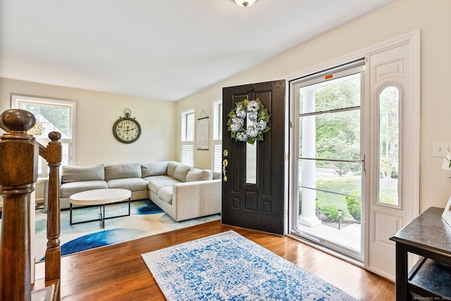 220 Bushy Hill Rd, Deep River, CT 06417 - entryway featuring healthy amount of natural light and wood finished floors