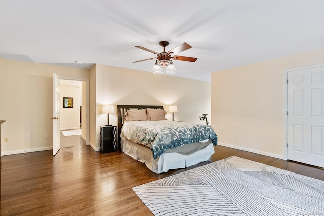 220 Bushy Hill Rd, Deep River, CT 06417 - bedroom with wood finished floors, baseboards, and a ceiling fan
