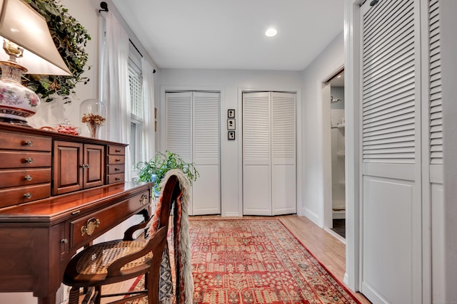 1 Stevens Rd, Middlebury, CT 06762 - office space featuring light wood-style flooring, recessed lighting, and baseboards