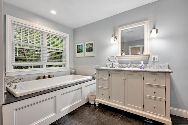 1 Stevens Rd, Middlebury, CT 06762 - bathroom with vanity and a bath