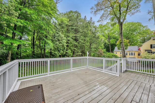 1 Stevens Rd, Middlebury, CT 06762 - view of wooden terrace