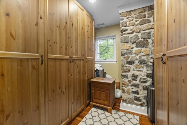 238 Park Rd, Oxford, CT 06478 - spacious closet featuring wood finished floors and radiator heating unit
