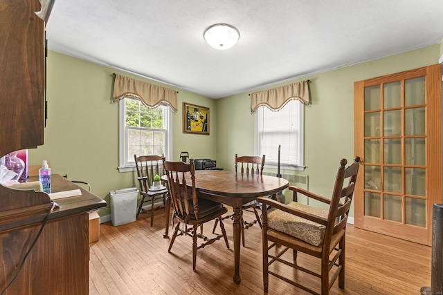 116 Maple St, Wethersfield, CT 06109 - dining space with light wood-style flooring and baseboards