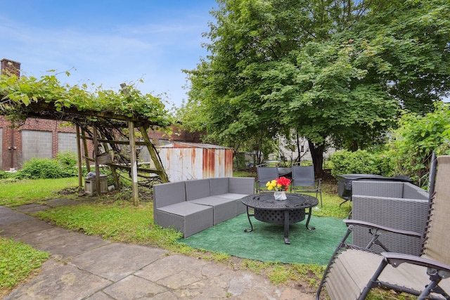 8 3rd St, Norwich, CT 06360 - view of patio / terrace featuring an outdoor hangout area