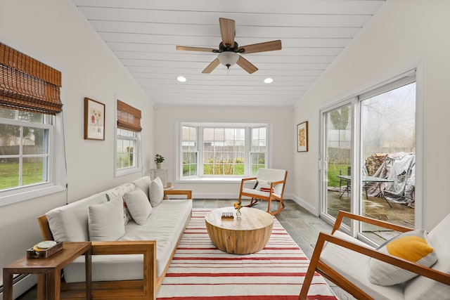 17 Chester Rd, Easton, CT 06612 - sunroom featuring healthy amount of natural light, lofted ceiling, and a baseboard heating unit