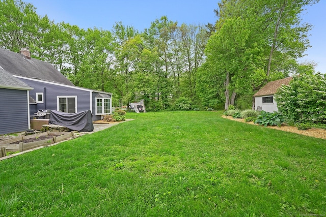 17 Chester Rd, Easton, CT 06612 - view of grassy yard with a vegetable garden