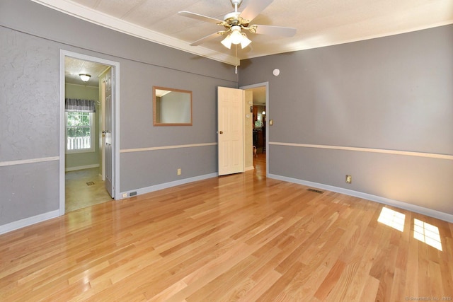 107 Colchester Commons, Colchester, CT 06415 - unfurnished room featuring wood finished floors, a ceiling fan, and ornamental molding