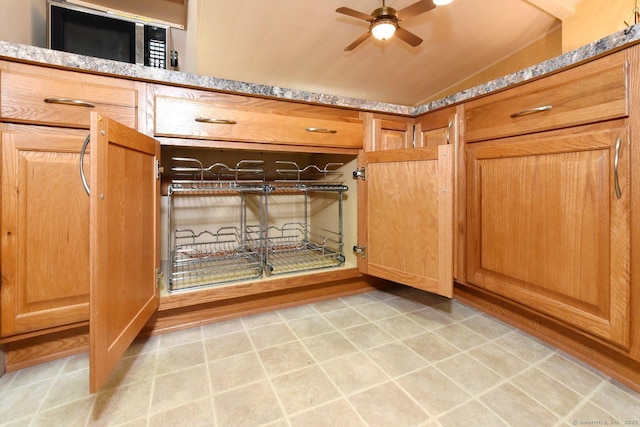 107 Colchester Commons, Colchester, CT 06415 - detailed view of ceiling fan and stainless steel microwave