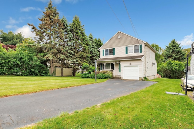 9 Cypress Ln, Trumbull, CT 06611 - view of front of property with driveway, an attached garage, and a front yard