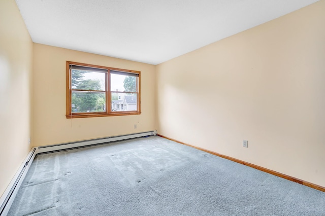 9 Cypress Ln, Trumbull, CT 06611 - carpeted empty room featuring a baseboard heating unit, baseboards, and baseboard heating