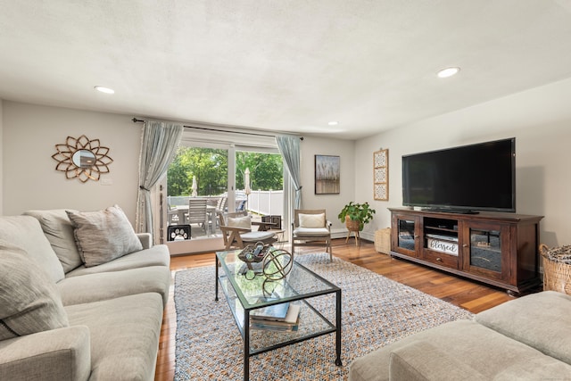 19 Huckleberry Dr S, Norwalk, CT 06850 - living area featuring wood finished floors, recessed lighting, and baseboards