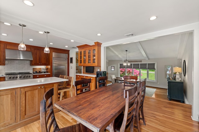 19 Huckleberry Dr S, Norwalk, CT 06850 - dining space featuring light wood-style floors and recessed lighting