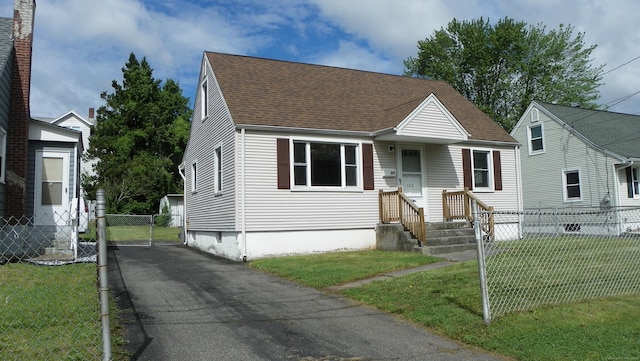 100 Lowell St, New Britain, CT 06051 - view of front of house with roof with shingles and a gate
