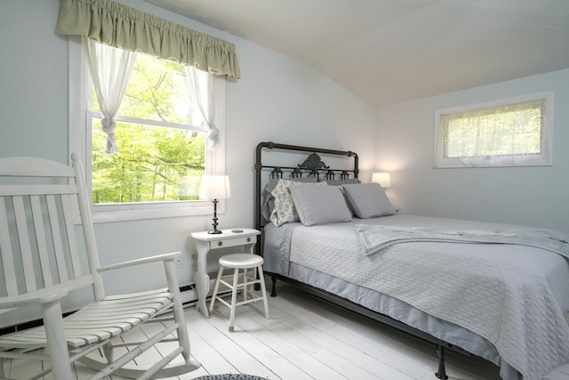81 Milton Rd, Goshen, CT 06756 - bedroom featuring vaulted ceiling and light wood-style floors