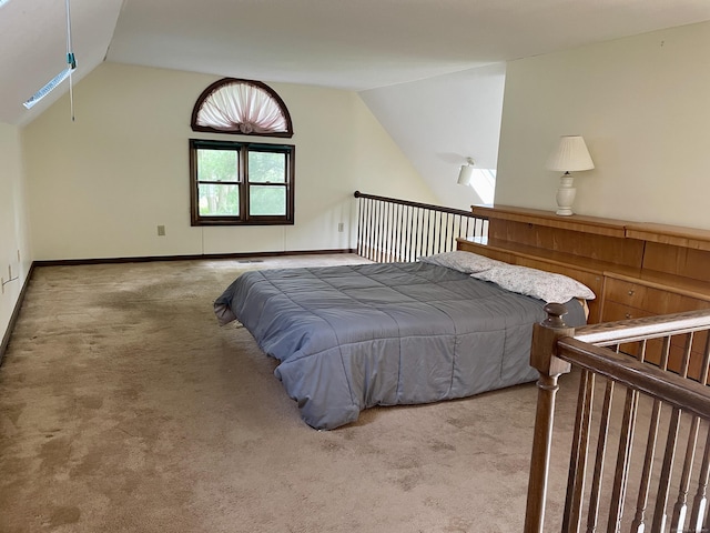 1433 Naugatuck Ave Unit 1433, Milford, CT 06461 - bedroom with carpet flooring, vaulted ceiling, and baseboards