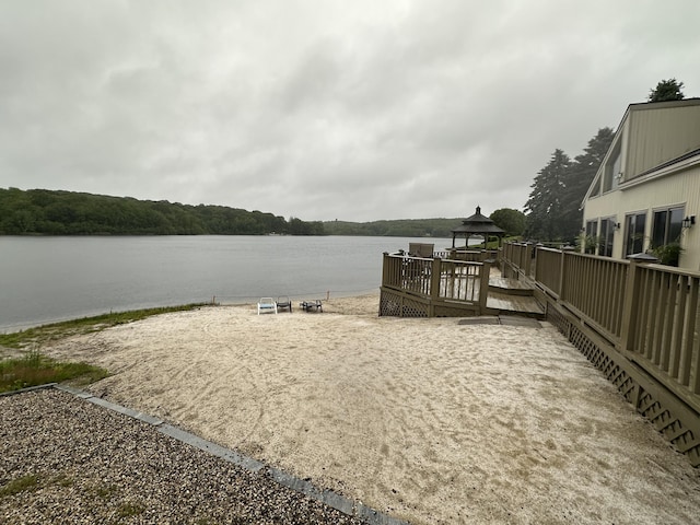 12 Spindle Hill Rd Apt 8A, Wolcott, CT 06716 - dock area with a gazebo and a water view