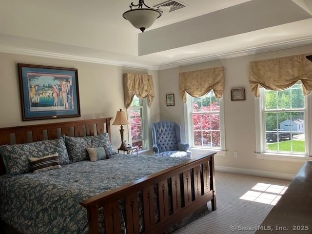 37 Ellsworth Ln, Ellington, CT 06029 - carpeted bedroom featuring baseboards and ornamental molding