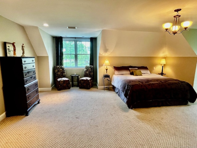 37 Ellsworth Ln, Ellington, CT 06029 - carpeted bedroom featuring baseboards and a chandelier