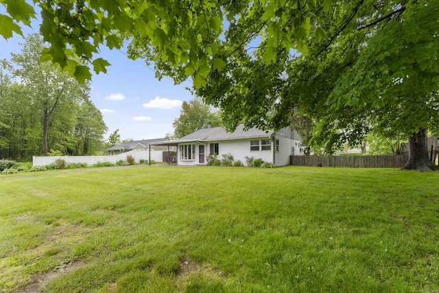 4 Meadow Rd, Enfield, CT 06082 - view of yard featuring a sunroom