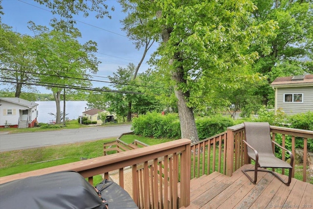 124 Deepwood Dr, Hebron, CT 06231 - view of wooden deck