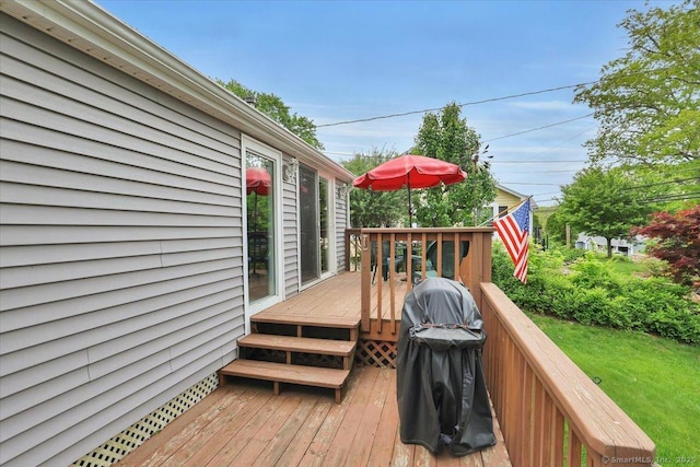 124 Deepwood Dr, Hebron, CT 06231 - wooden terrace featuring a yard